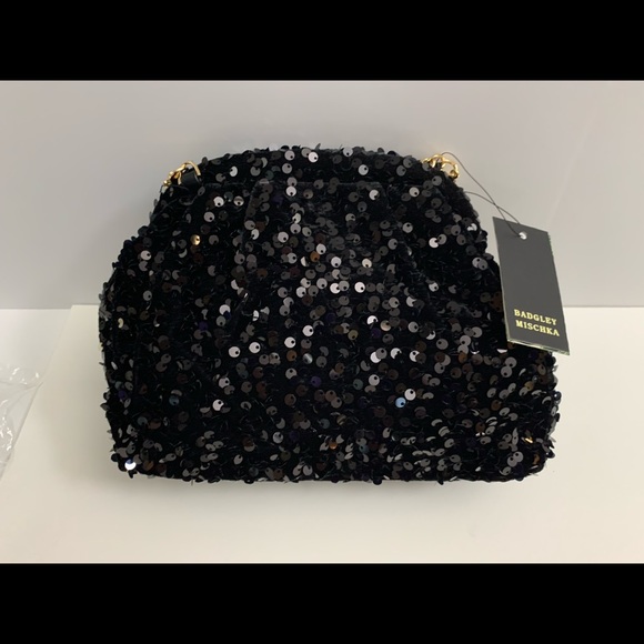 6X “HOST PICK” Badgley Mischka Sequin Convertible Clutch - Picture 6 of 13